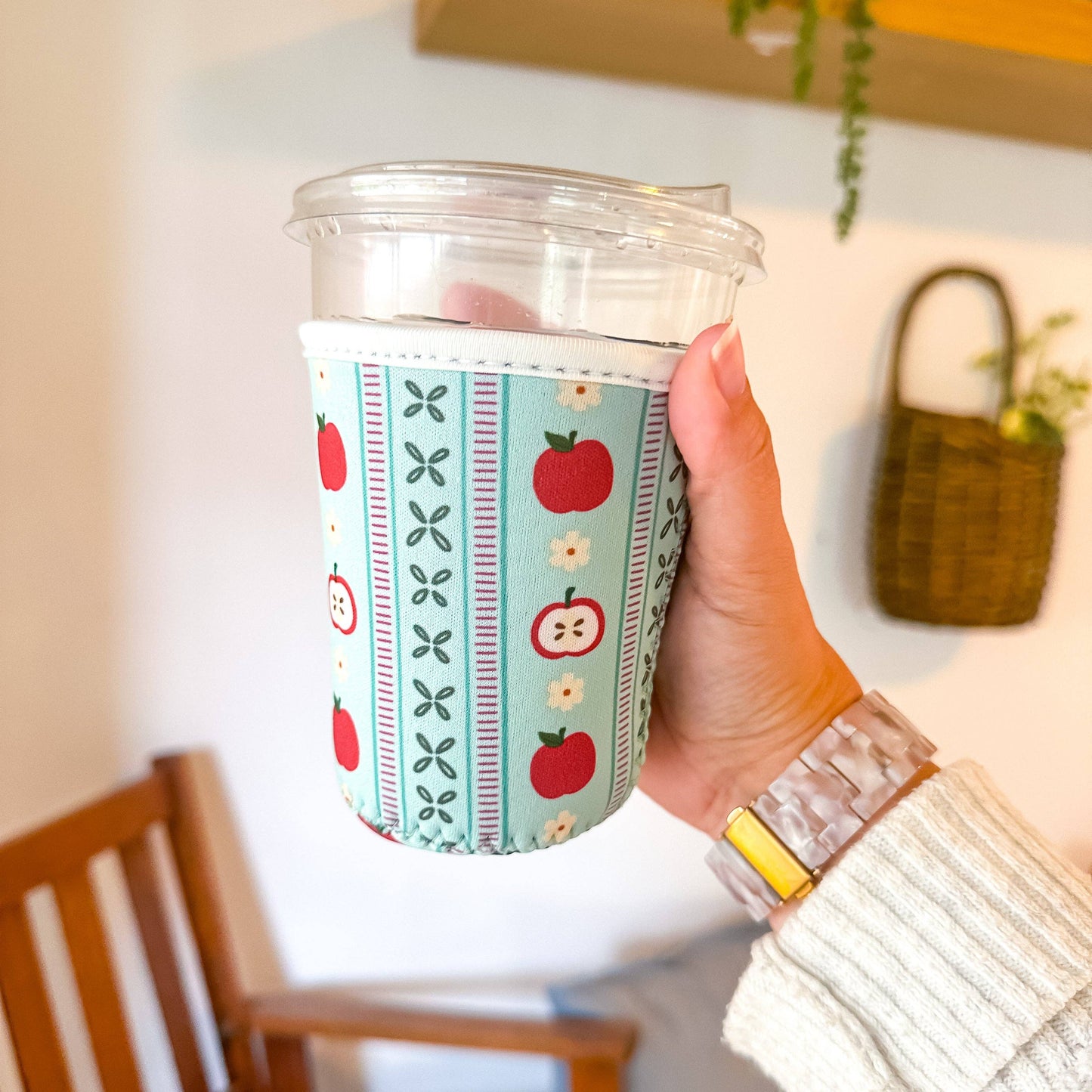 Apple Girl Autumn | Reusable Coffee Sleeve (20-24oz)