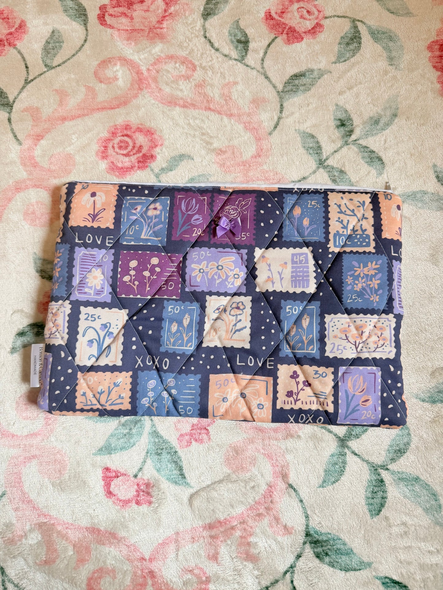 Lavender Scribbles Laptop and Tablet Sleeve