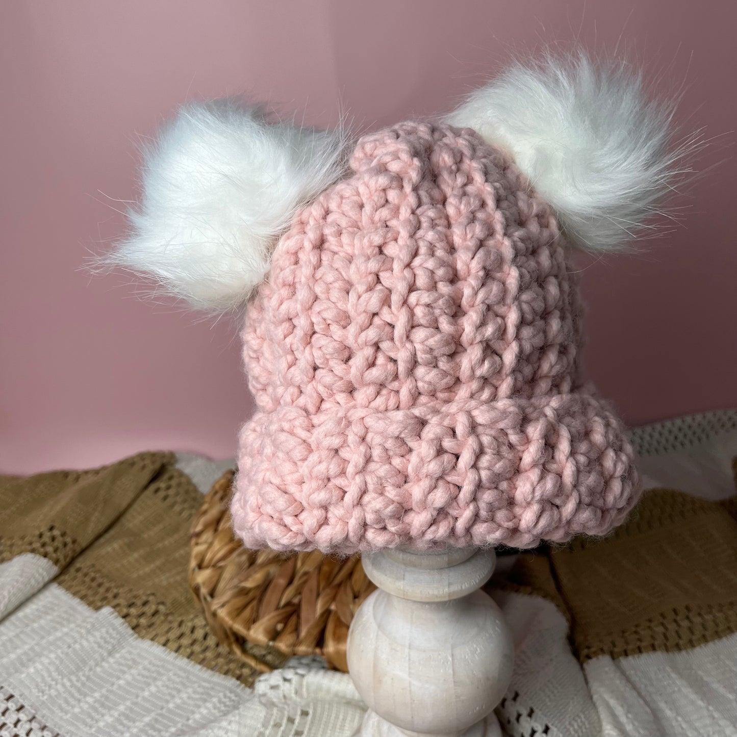 Double Pom Beanie (3-12 M)