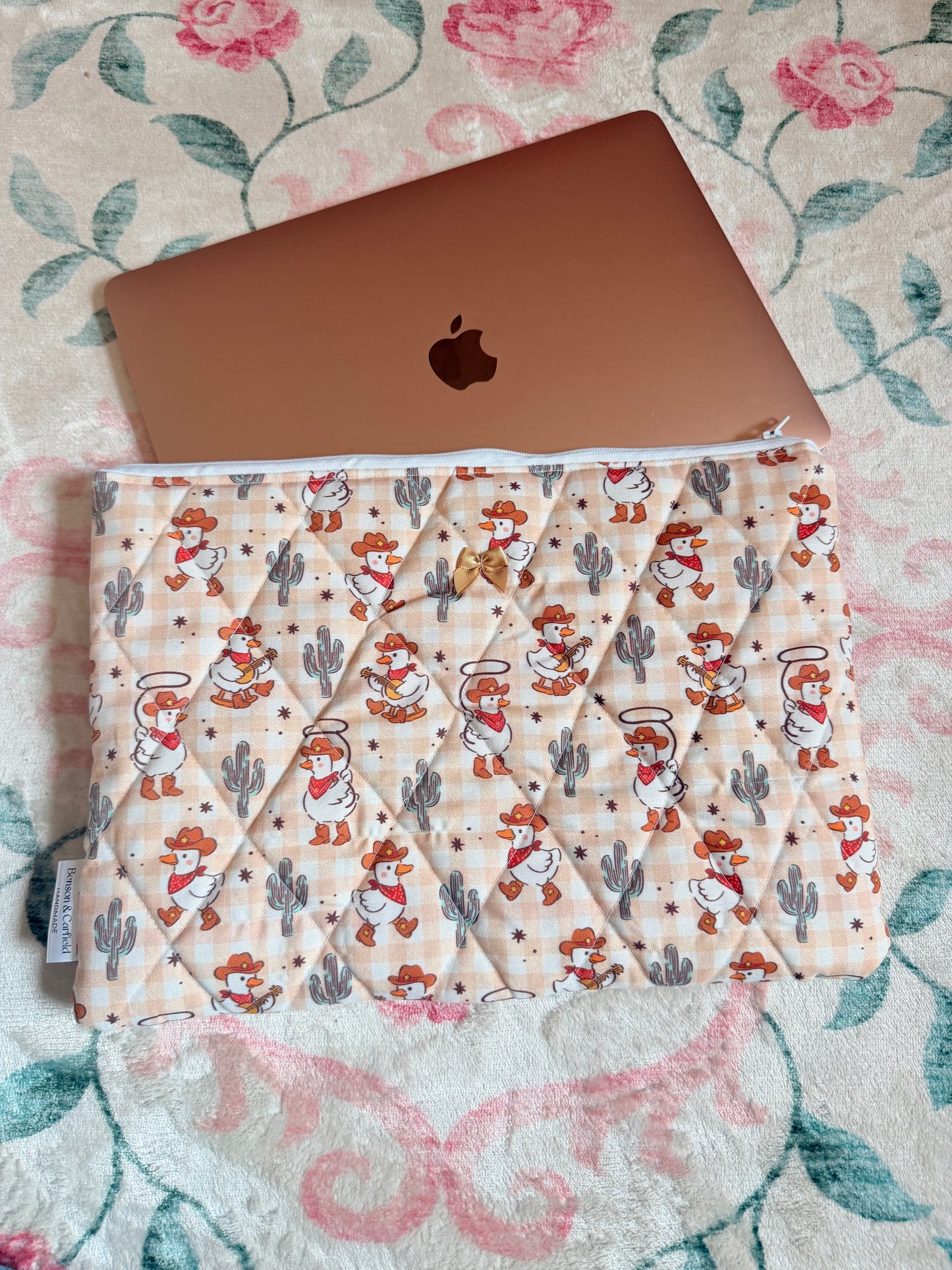 Cowboy Goose Laptop and Kindle Sleeve