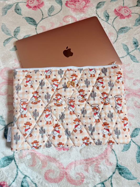 Cowboy Goose Laptop and Kindle Sleeve