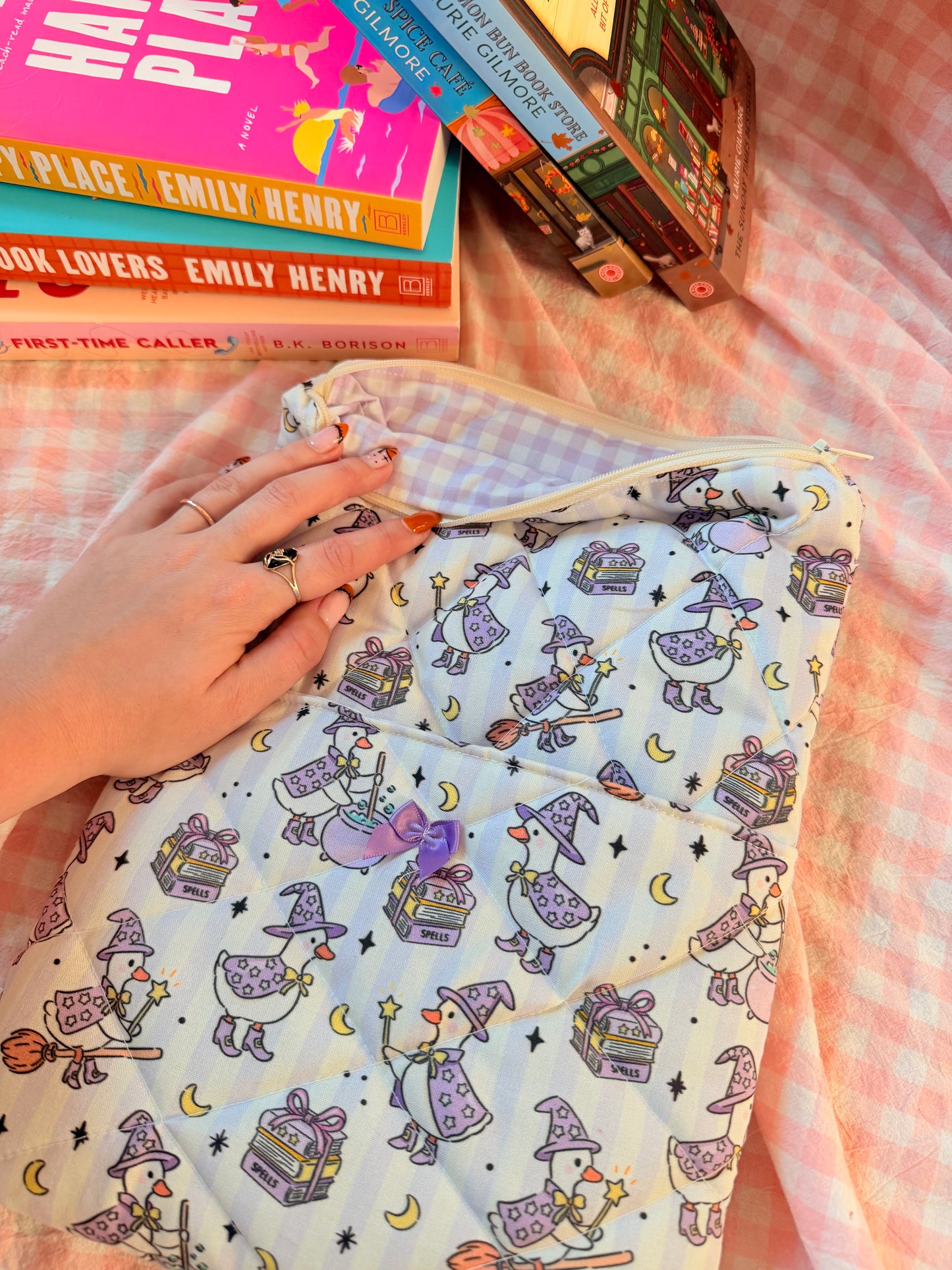Witchy Goose Book Sleeve