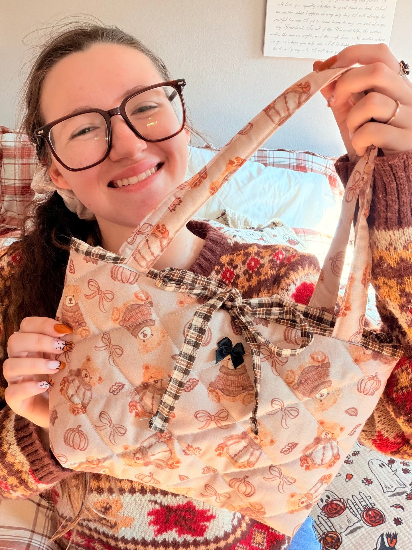 Cosy Pumpernickel Bible Tote Bag