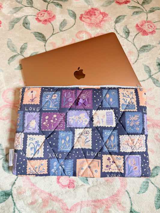 Lavender Scribbles Laptop and Tablet Sleeve