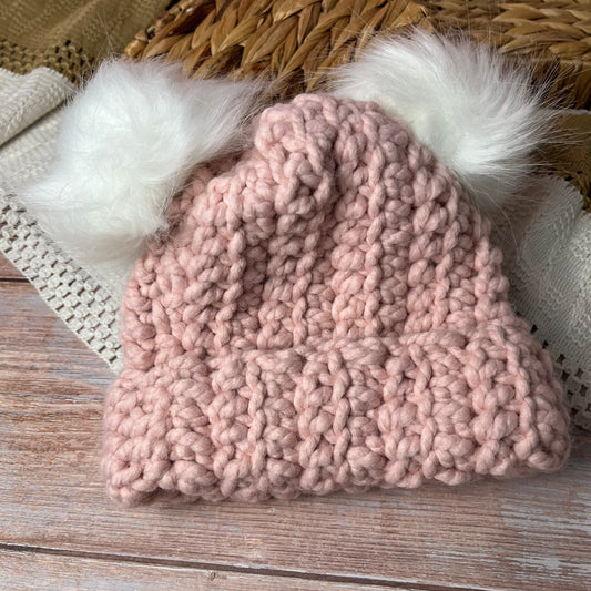 Double Pom Beanie (3-12 M)