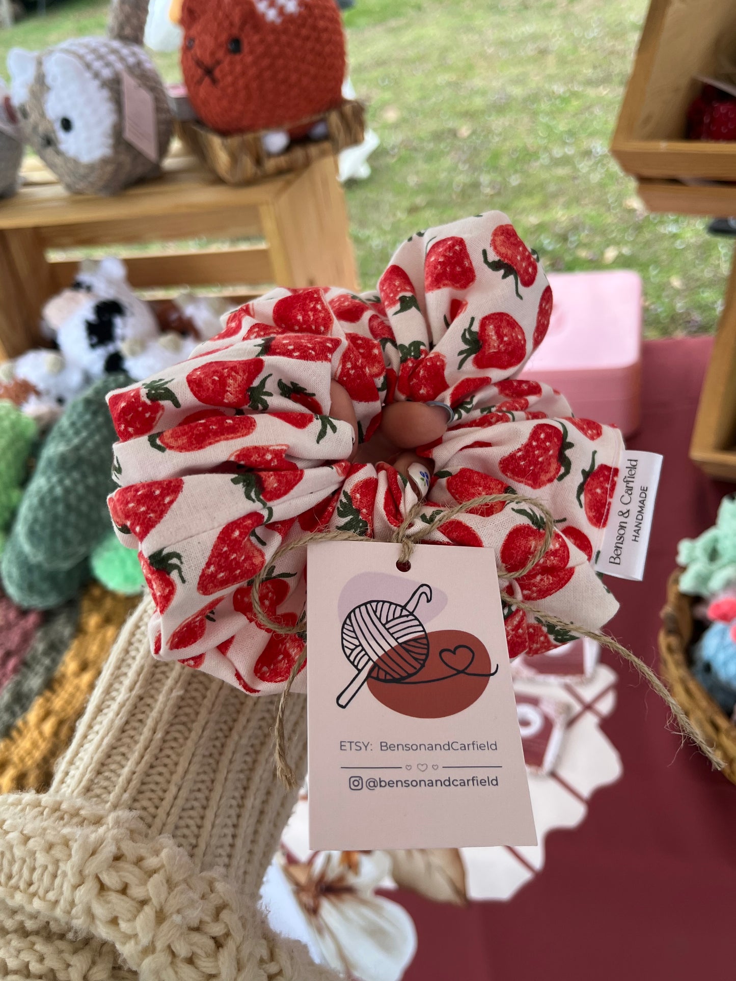 Strawberry Fields Scrunchie